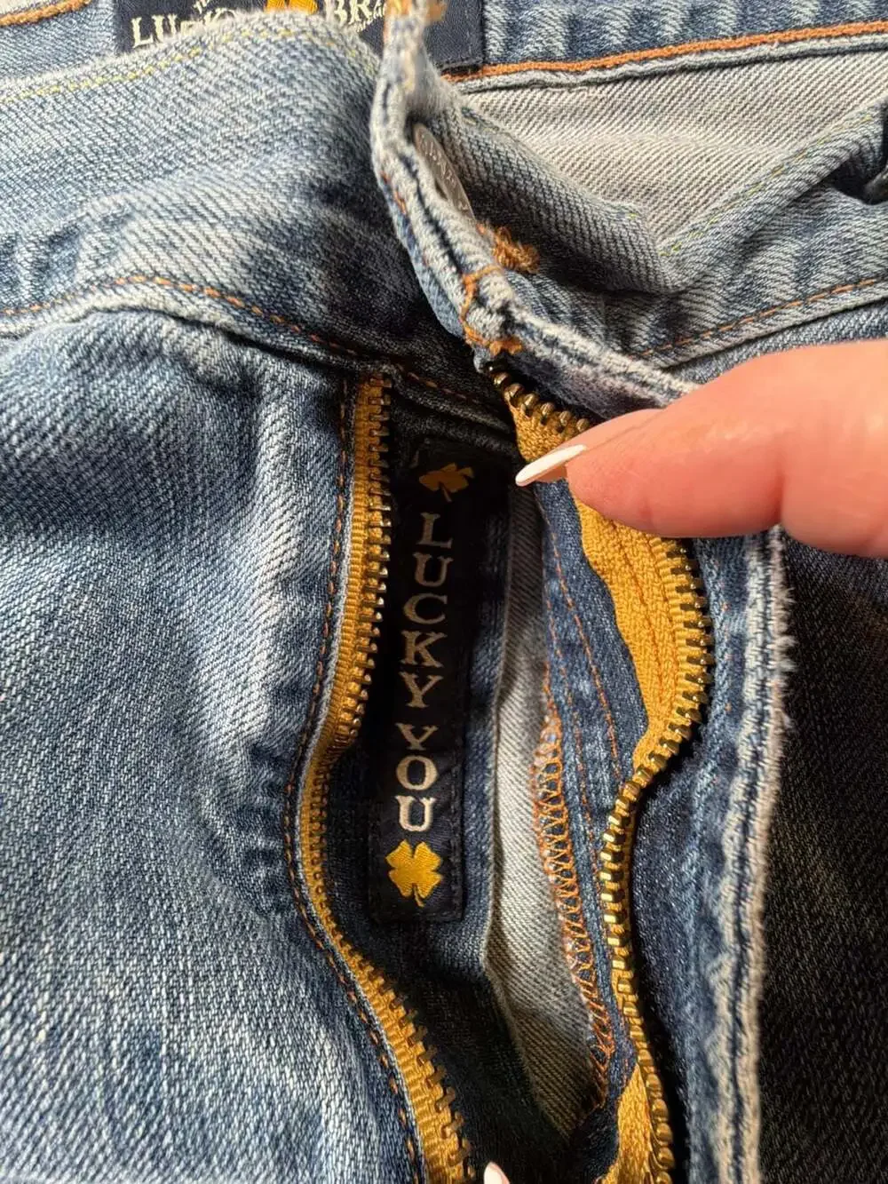 Lucky Brand 181 Relaxed Straight Men's Blue Jeans Size 40x32